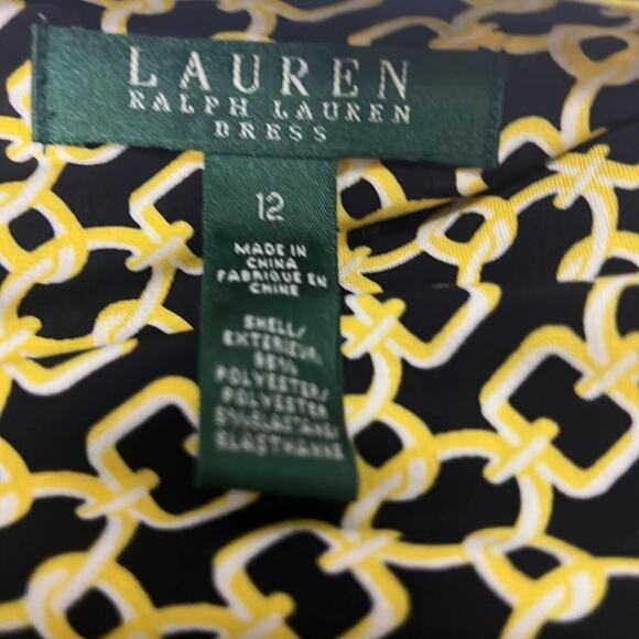 LAUREN RALPH LAUREN RUCHED SIDE‎ DRESS SIZE 12 - Picture 5 of 9